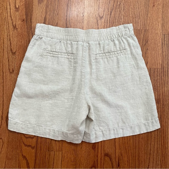 Athleta Voyager Linen Shorts 6” inseam in Beige size 14 - Picture 8 of 12